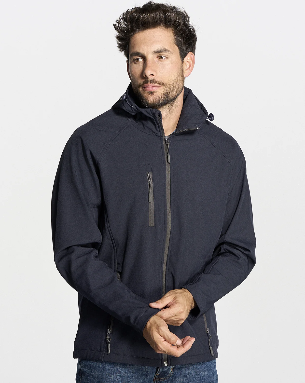 Chaqueta JHK Softshell con capucha