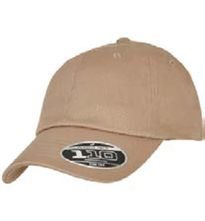 Gorra de poliéster de 6 paneles Flexfit Eco Washing 110 Unstructered Alpha Cap personalizada con logo