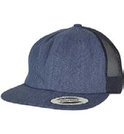 Gorra trucker con rejilla Flexfit Denim Trucker personalizada con logo