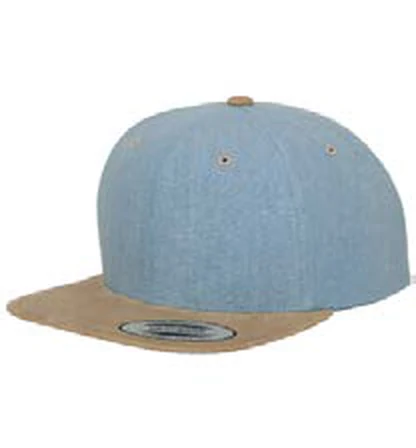 Gorra snapback Flexfit Chambray-Suede Snapback personalizada con logo