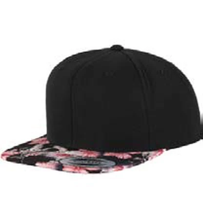 Gorra de poliéster de 6 paneles Flexfit Floral Snapback personalizada con logo