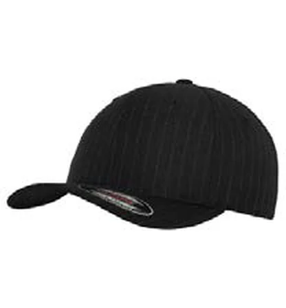 Gorra de poliéster de 6 paneles Flexfit Pinstripe Cap personalizada con logo