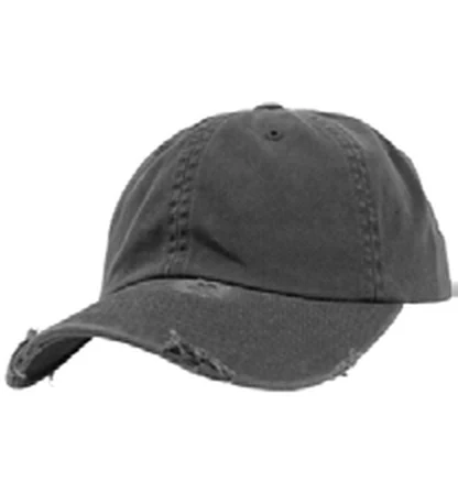 Gorra de algodón de 6 paneles Flexfit Low Profile Destroyed Cap personalizada con logo