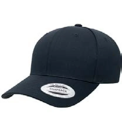 Gorra de algodón de 6 paneles Flexfit Retro Cotton Blend Snapback personalizada con logo
