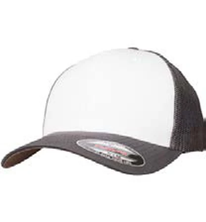 Gorra de algodón de 6 paneles Flexfit Flexfit Mesh Colored Front personalizada con logo