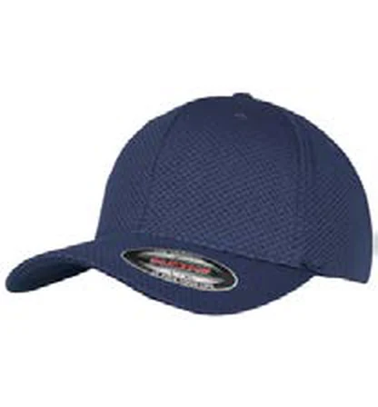 Gorra de poliéster de 6 paneles Flexfit Flexfit 3D Hexagon Jersey Cap personalizada con logo