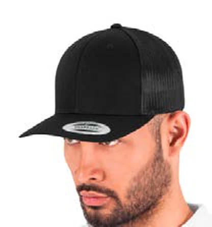Gorra trucker con rejilla Flexfit Retro Trucker personalizada con logo