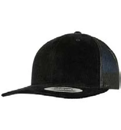 Gorra trucker con rejilla Flexfit Corduroy Retro Trucker personalizada con logo