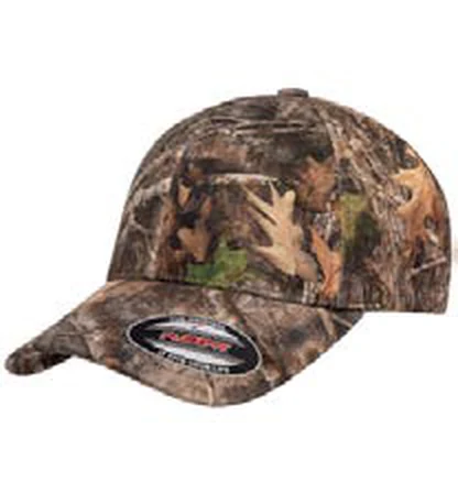 Gorra de poliéster de 6 paneles Flexfit True Timber® Kanati Camo Cap personalizada con logo