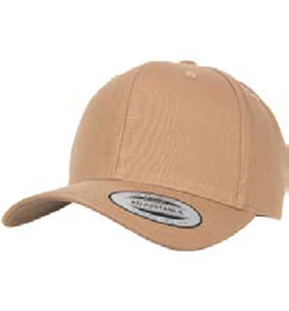 Gorra de algodón de 6 paneles Flexfit 6-Panel Curved Metal Snap personalizada con logo