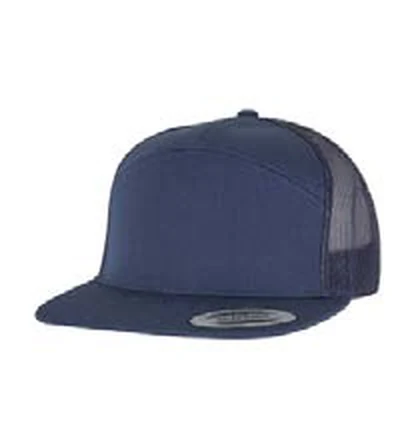 Gorra trucker con rejilla Flexfit 7 Panel Classic Trucker Cap personalizada con logo