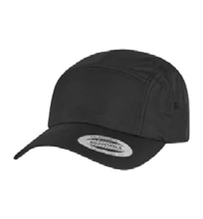 Gorra de poliéster de 5 paneles Flexfit Jockey elastic Cap personalizada con logo