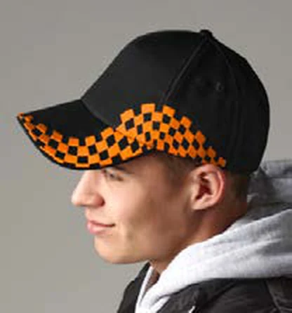 Gorra de algodón de 5 paneles Beechfield Grand Prix Cap personalizada con logo