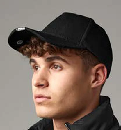 Gorra de algodón de 5 paneles Beechfield LED Light Cap personalizada con logo
