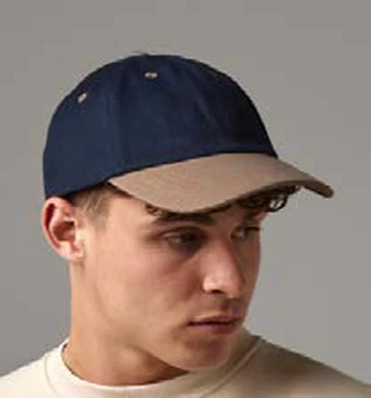 Gorra de algodón de 6 paneles Beechfield Low Profile Heavy Brushed Cotton Cap personalizada con logo