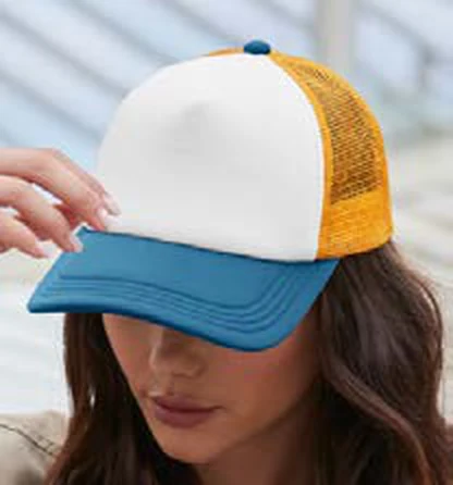 Gorra trucker con rejilla Beechfield Retro 5 Panel Trucker personalizada con logo