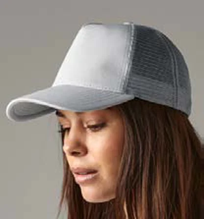 Gorra trucker con rejilla Beechfield Microknit Snapback Trucker personalizada con logo