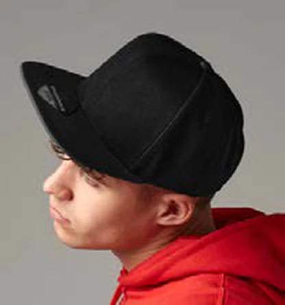Gorra snapback Beechfield Original Flat Peak 6 Panel Snapback personalizada con logo