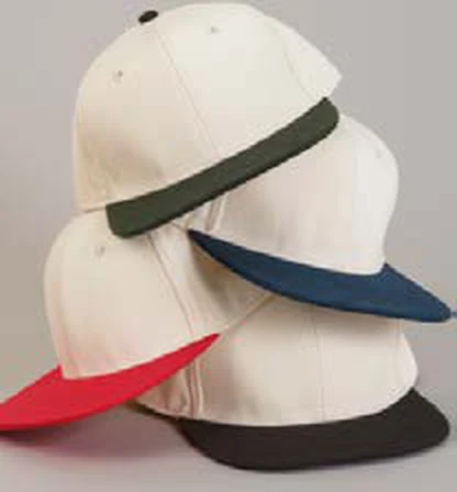 Gorra de algodón de 6 paneles Beechfield Contrast Flat Peak 6 Panel Cap personalizada con logo