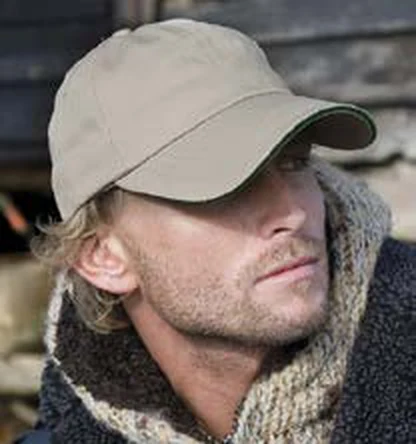 Gorra de algodón de 6 paneles Result Heavy Cotton Drill Cap personalizada con logo