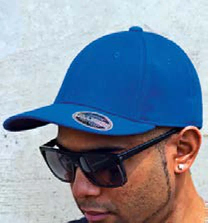 Gorra de poliéster de 5 paneles Result Kansas Flex Cap personalizada con logo