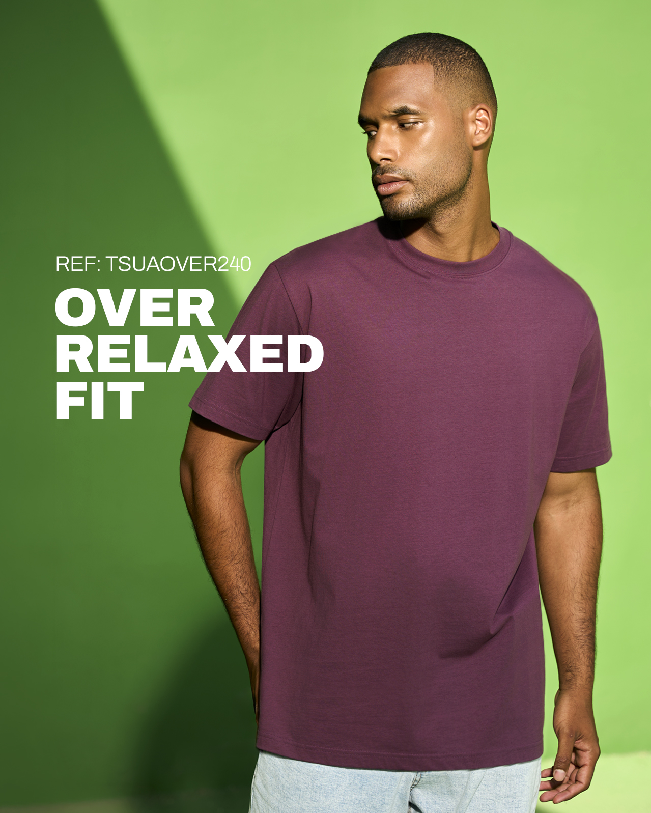 Camiseta Oversize JHK TSUAOVER240 blanca
