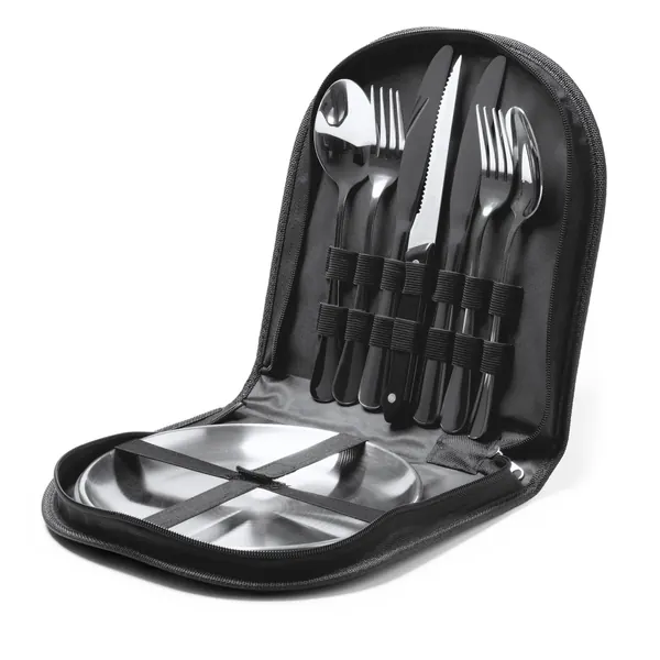 Set de cubiertos personalizado Trivor con logo